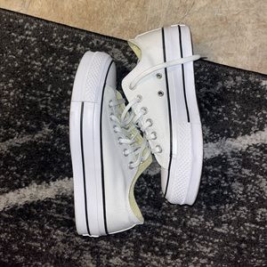 White platform converse